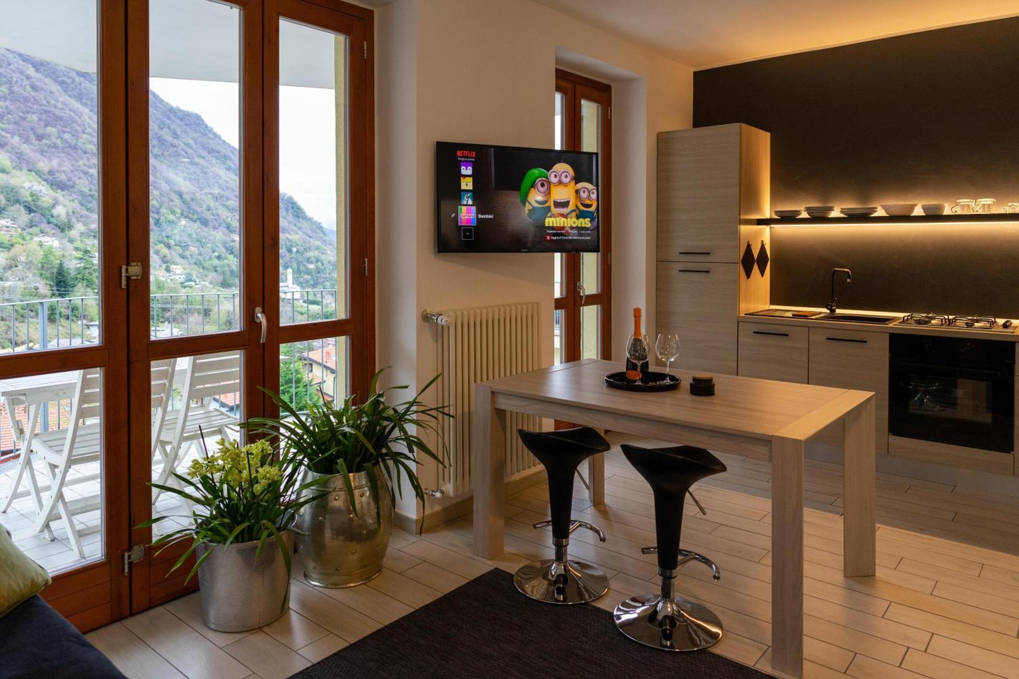 Vista Dolce Isola _ Lakeview Pool, Terrace & Garden Apartment Argegno Esterno foto